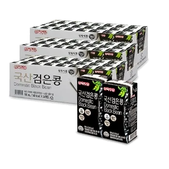 삼육두유 국산 검은콩 두유 190ml x 24 x 3